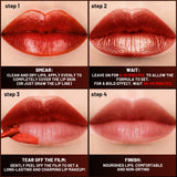 5Color Liquid Peel-off Lip Gloss Waterproof Long-lasting Matte Lipstick Non-stick Cup Makeup Moisturizing Lip Tattoo Pigment