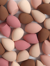 30 Beauty Eggs (Esponjas de Maquillaje) Esponja de Belleza Mixta para Base de Maquillaje, Líquida, en Crema y en Polvo Sin Impurezas, Multicolor C