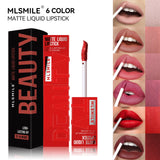 Rouge à lèvres liquide mat 6 couleurs, longue tenue, teinte antiadhésive, brillant à lèvres nude, waterproof, maquillage