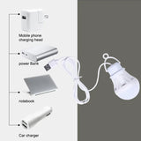 USB Light Bulb LED Camping Light Bulb Portable Camping Lantern Hanging Cord Tent Light for Camping Emergency Truck Fishing Boat - Lootquake