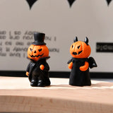 New Halloween Decorations Pumpkin Holiday Party Home Living Room Desktop Decorations Spooky Doll Resin Ornaments