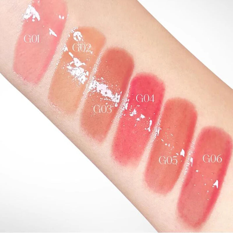 Gloss à lèvres hydratant Glass Lip Nude Rouge à lèvres Maquillage coréen Gloss hydratant Toutes les sensations Haute brillance Hydratant Vitamine E