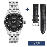 SEIKO Automatic AAA+ Men's Cocktail Style Multi-function Steel Strap Men's Business Commuter Gentleman Blue Mechanical Watch - Lootquake