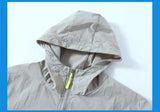 2023 Summer Men's Windbreaker Big Size Sun Protection Clothing Korean Style Ultra-thin Streetwear Zipper Hooded Jackets Man - Lootquake