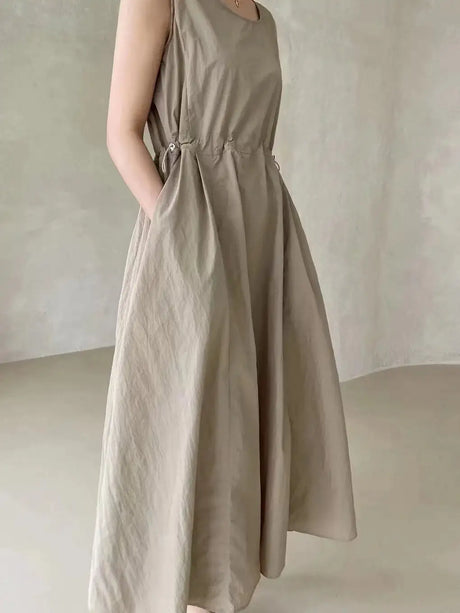 LANMREM 2 Pieces Sets For Women Suspender Long Dress With Sleeves Coat Female Casual Clothing 2024 Summer New 2DA6550 - Lootquake