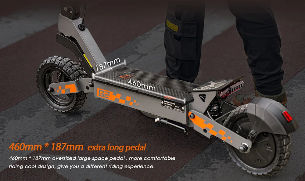 KuKirin G2 Folding Electric Scooter 800W Brushless Motor 10 Inch Vacuum Off-Road Tire EScooter 48V 15AH Battery Max Speed 45km/h