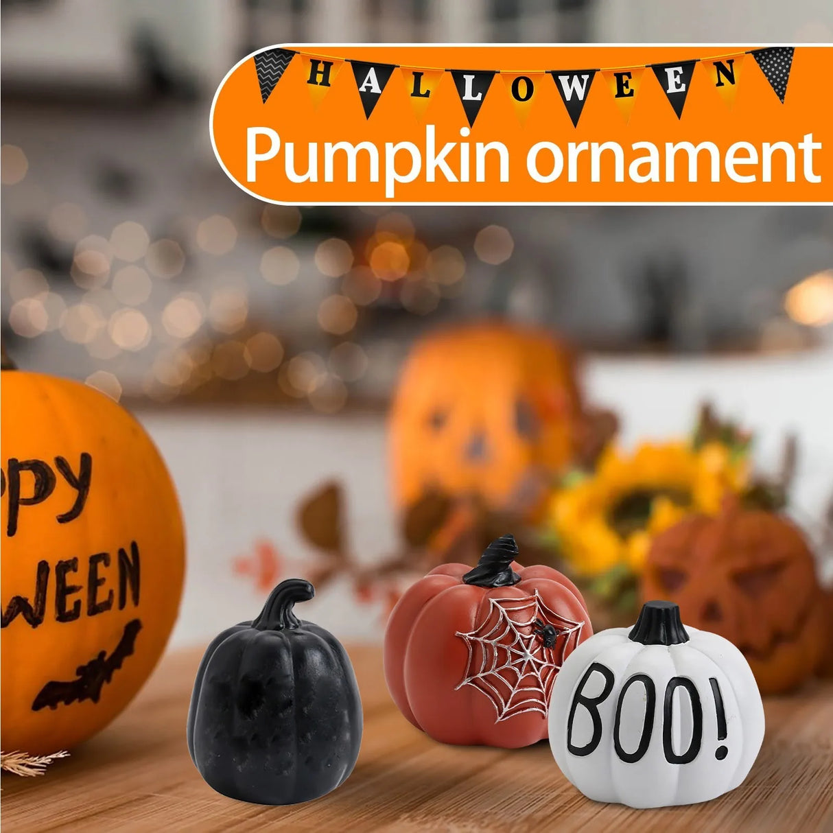 Halloween Decorations Resin Crafts Desktop Ornaments Haunted House Party Desktop Home Decoration Children'S Fun Toys