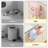 Compost Bin Kitchen for Counter Top or Under Sink, Plastic Hanging Trash Can with Lid, Wall Mounted Garbage Can for Bathroom,