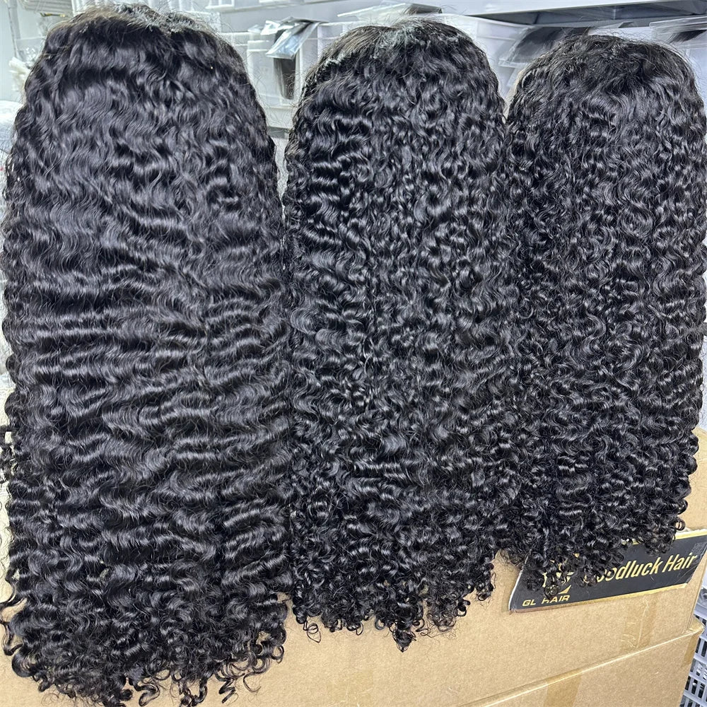250% Density 3C 4A Burmese Curly HD Lace Frontal Wig | Transparent Lace Human Hair