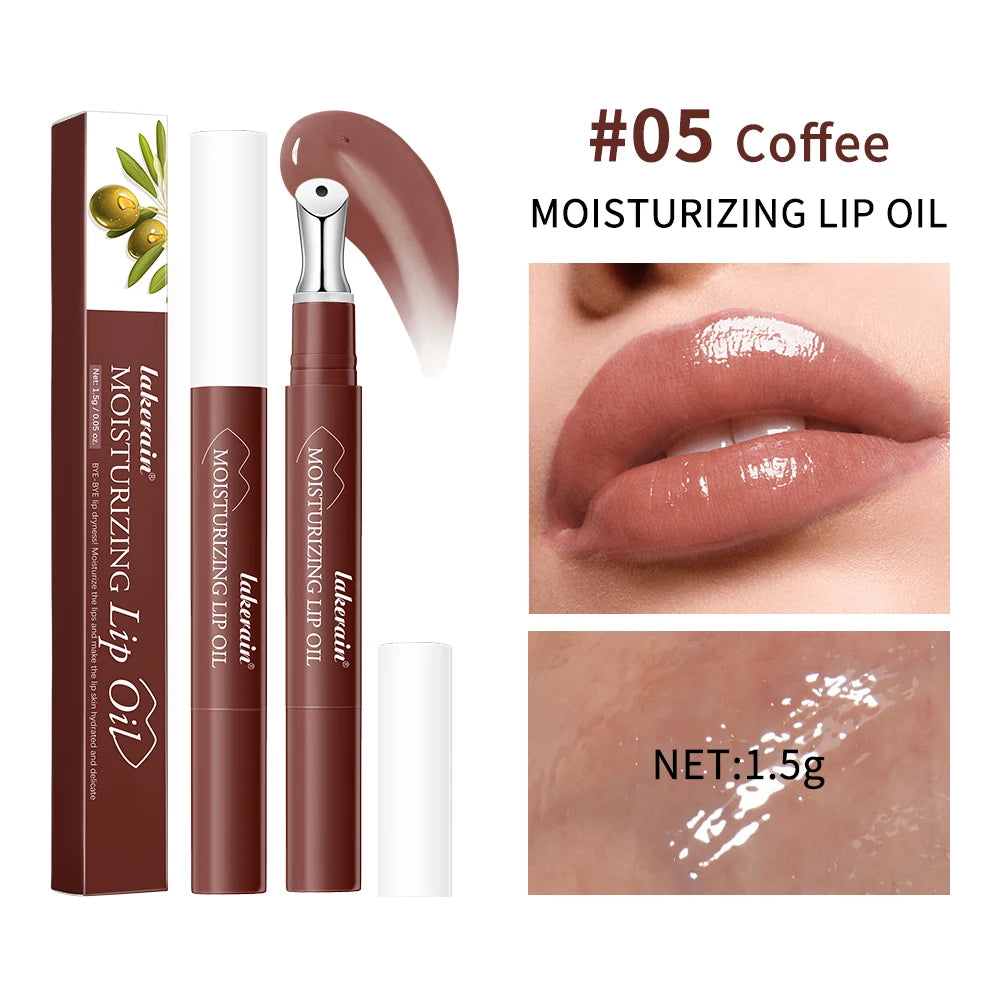 Gloss à lèvres Longue tenue Maquillage Gloss transparent Soin des lèvres Cosmétiques Huile teintée Repulpant Soin hydratant