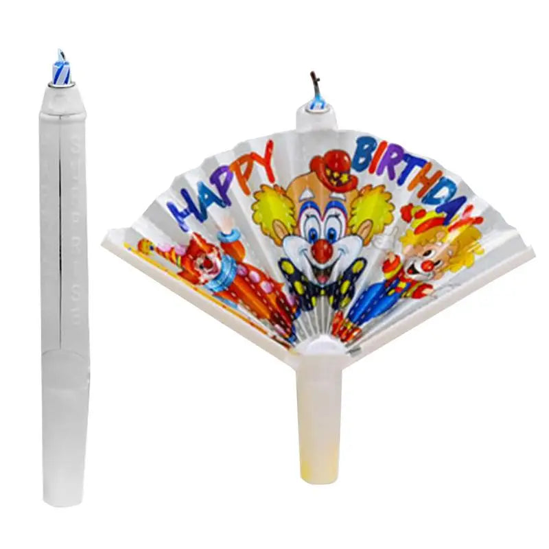 Grande bougie de gâteau d'anniversaire surprise Joyeux anniversaire montrant un clown Bougie d'anniversaire unique Bougie de souhait drôle pour gâteau d'anniversaire