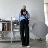 American New Detachable Design Sense Tooling Jeans Female Y2K Fashion Gothic Retro High Street Straight Small Vibe Waisted Pants - Lootquake