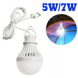 USB Light Bulb LED Camping Light Bulb Portable Camping Lantern Hanging Cord Tent Light for Camping Emergency Truck Fishing Boat - Lootquake