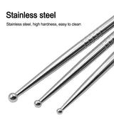 Stainless Steel Soft Pottery Clay Carved Tools Double Head Sculpture Pottery Model Tool DIY