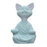 Meditation Cat Sculpture Garden Decoration Resin Yoga Sitting Zen Cat Home Ornament Outdoor Garden Figurine Home Decorations