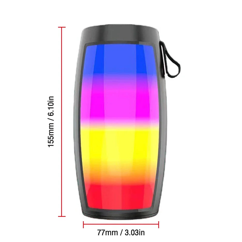 Altavoces inalámbricos Bluetooth S12, potente caja de sonido portátil, subwoofer, audio para coche, reproductor de MP3 de graves, sistema de sonido con luces LED
