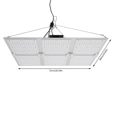 1200W IP65 LED Grow Light Indoor Grow Lamp Waterproof Board Panel Full Spectrum For Greenhouse Plants Flower Bloom Grow Tent - Lootquake