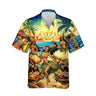 3D Print Hula Girl Graphic Beach Shirts For Men Casual Short Sleeve Hawaiian Dancer Blouses Aloha Beach Button Shirts Mens Tops - Lootquake