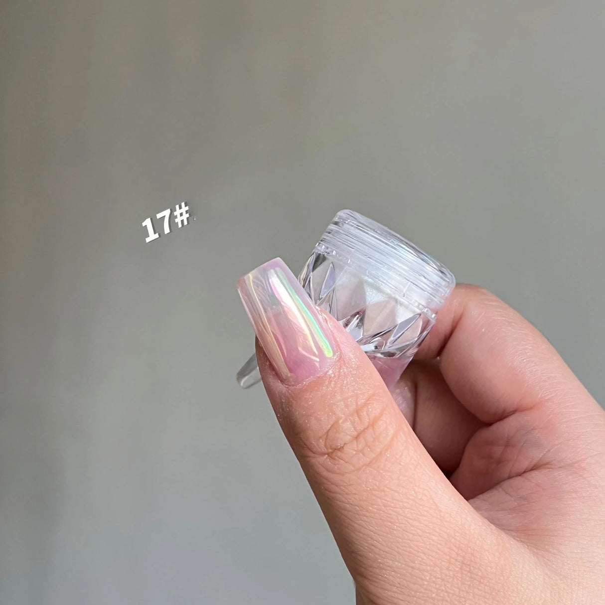 Moonlight Mirror Nails Powder Pearl White Nails Glitter Aurora Shining Pigment Chrome Dust Nail Art Supplies Decoration
