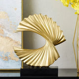 Decoration Sculpture Gold Modern Abstract Art Sculpture Resin Crafts Sculpture Ornaments Home Office Desk Decoration Accessories