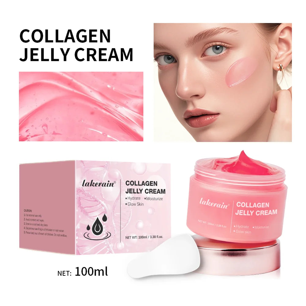 Crema de colágeno en gel que mejora la elasticidad de la piel, reafirmante, calmante, hidratante, antienvejecimiento, firmeza, hidratación, cuidado de la piel, gel facial.