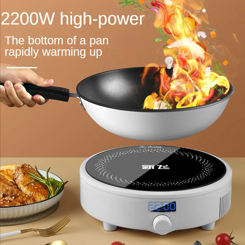 Cocina de inducción eléctrica, caldera, placa de cocción salteada impermeable, olla caliente inteligente, estufa, quemador de cocina, máquina de cocina