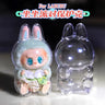 Étui de protection Labubu 17 cm Labubu V1V2V3, adapté au port de vêtements, étui de rangement en acrylique transparent, cadeaux DIY