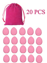 20pcs Finger Air Cushion Sponge Powder Puff Set, Makeup Puff, For Liquid Foundation, Powder Foundation, Concealer.
