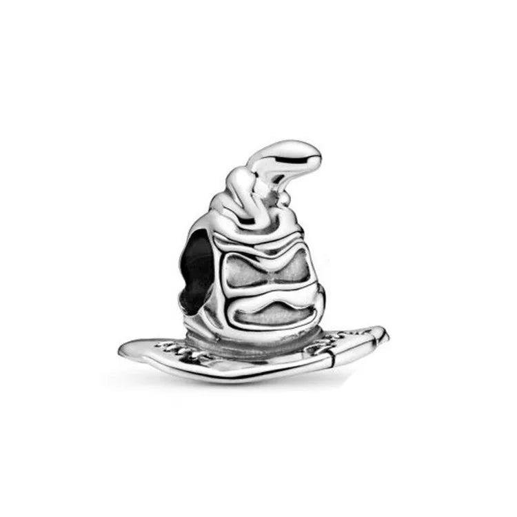 MINISO Charms de plata de ley 925 para pulseras originales de Harry Potter de 3 mm, colgantes para mujer, joyería DIY, regalos
