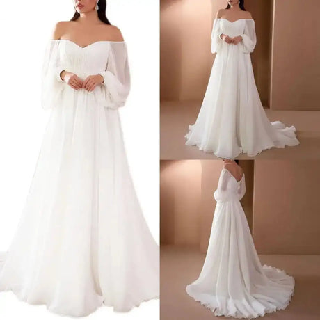 Party Dress Breathable Maxi Dress Lightweight Slim  Sexy White Elegant long Dress - Lootquake