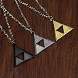 Breath of the Wild Vintage Necklace for Men Women LoZ Game Triforce Triangle Amulet Choker Necklace Cosplay Party Jewelry Gifts - Lootquake