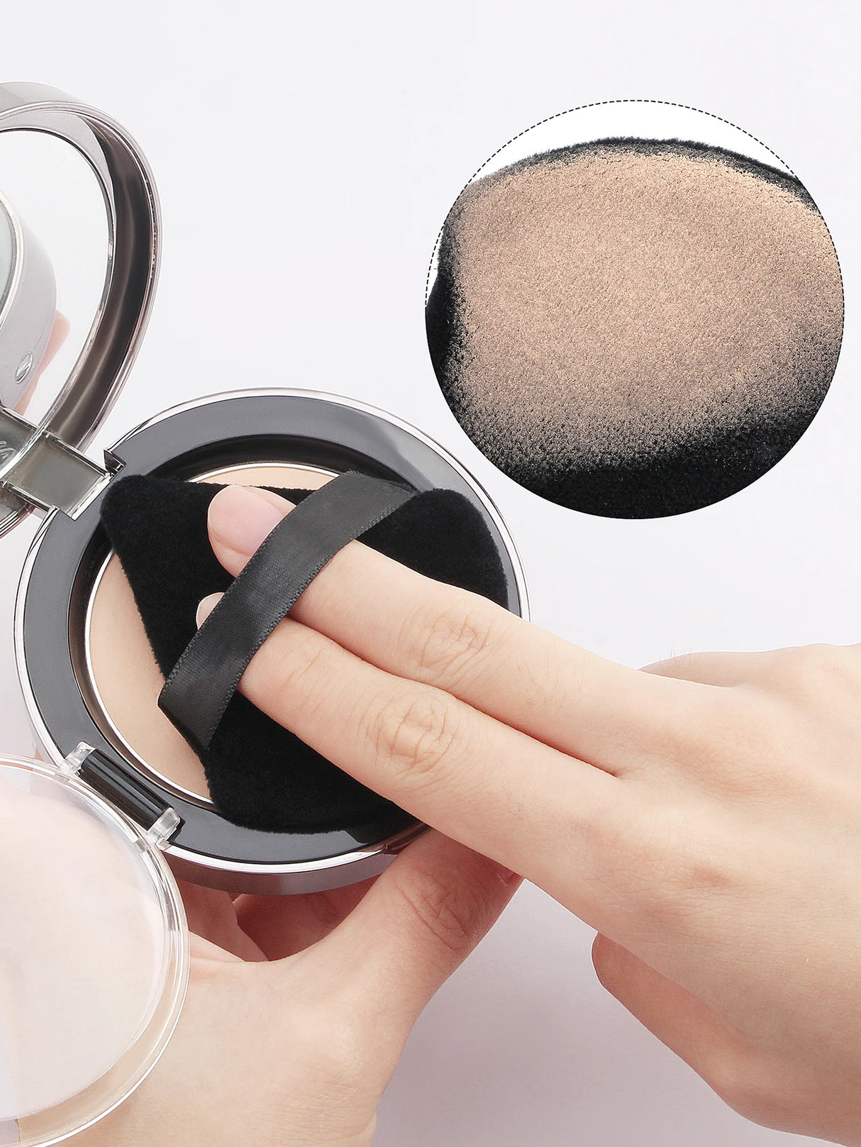 10/12 Pcs Triangle Powder Puff Wet Dry Use For Loose Powder Liquid Cosmetic Soft Plush Powder Puff Makeup Foundation