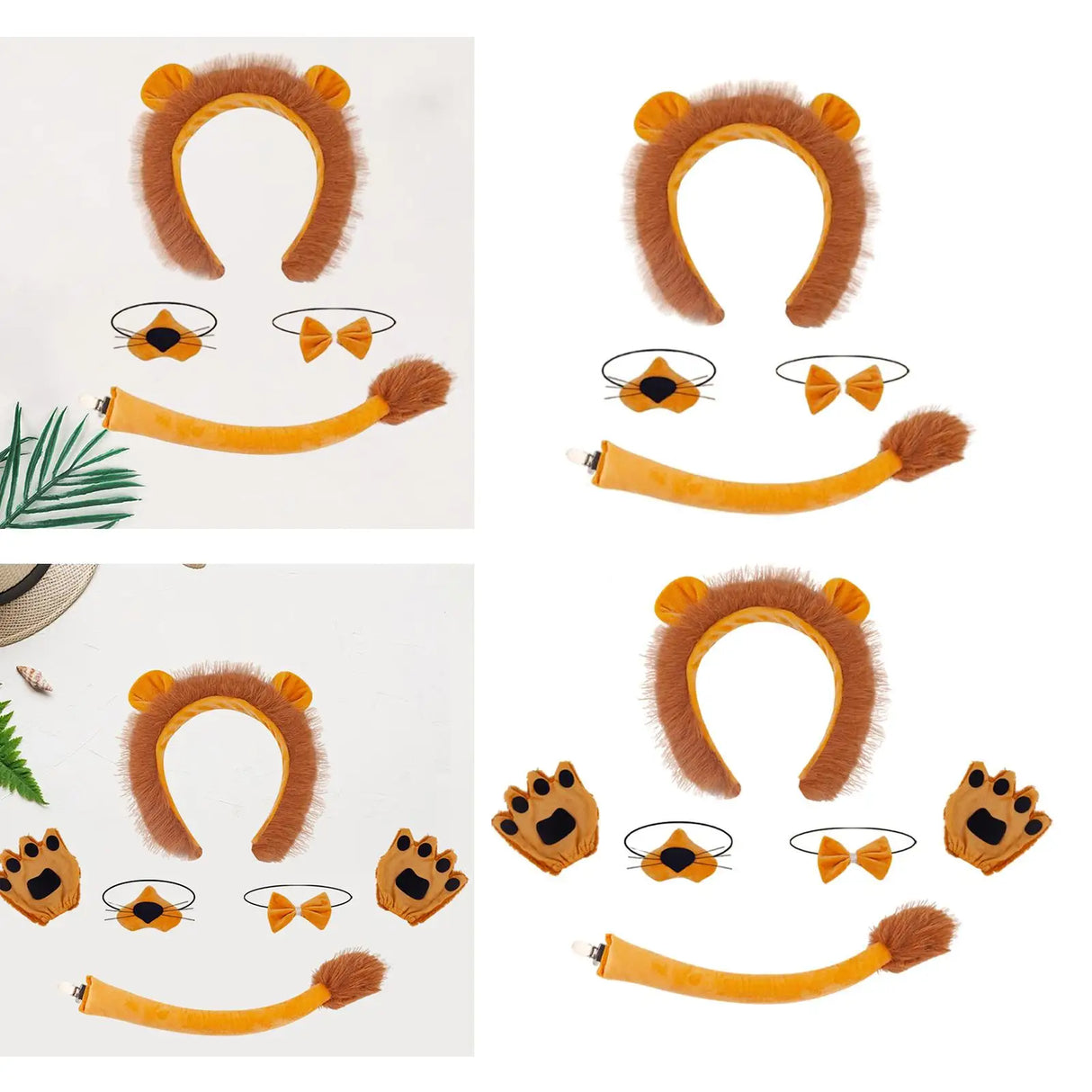 Halloween Animal Costume Set Decoration Headpieces Cosplay Party Supplies for Adults Cosplay Themed Parties Holiday Carnival