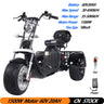 Trottinette électrique 3 roues pour adulte, moteur 2000 W, vitesse maximale 35-45 km/h, charge maximale 250 kg, pneus larges tout-terrain de 18 pouces