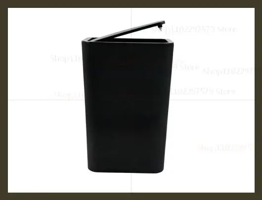 10L Bathroom Trash Can Small Garbage Bin with Press Top Lid for Toilet Bedroom Living Room Plastic Wastebasket with Pop-up Lid