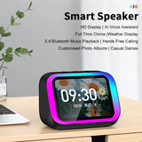Traductor inteligente Bluetooth con altavoz RGB, 18 idiomas, traducción en tiempo real, altavoz Bluetooth 5.4 con IA, pantalla LCD, juego y alarma.