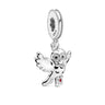 MINISO Charms de plata de ley 925 para pulseras originales de Harry Potter de 3 mm, colgantes para mujer, joyería DIY, regalos