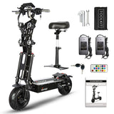Trottinette électrique pliable X13 pouces 10 000 W, double moteur, batterie 72 V, 40 Ah, 60 V, 50 Ah, vitesse maximale 120 km/h, autonomie 120 km, écran LCD