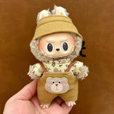 Ropa de bebé Labubu de 17 cm, conjunto de falda y caja ciega para muñecas Labubu, bonito juguete para vestir, regalo para festivales, regalo de cumpleaños, bonito regalo para fiestas.