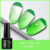 7ml Milky Jelly White Gel Nail Polish Natural Luster Long Lasting Nail Art All for Home DIY Manicure Soak Off UV LED Gel Vernis