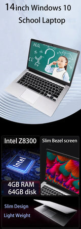 14 inch Cheap  Windows 10 Laptop Notebook Student Laptops WiFi Bluetooth Camera Computer - Lootquake