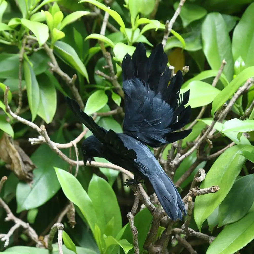 Halloween Decoracion Simulation Black Crow Raven Bird Repellent Pest Control Pigeon Repellent Event Party Bar Decoration