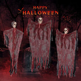 10/8/4/2/1PC Halloween Garden Decor Scary Hanging Ghost Skeleton Skull Grim Reaper Outdoor Haunted House Spooky Party Supplies