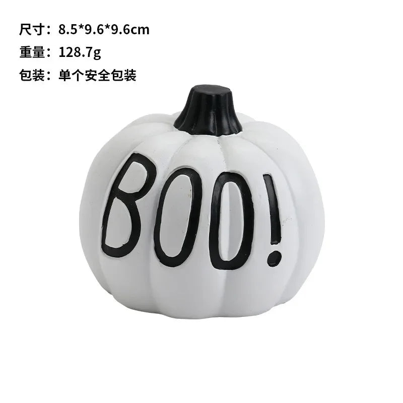 Halloween Party Decoration Ins Hot European Resin Pumpkin Decor Ghost Festival Table Boo Ornament Happy Halloween 2025 Party
