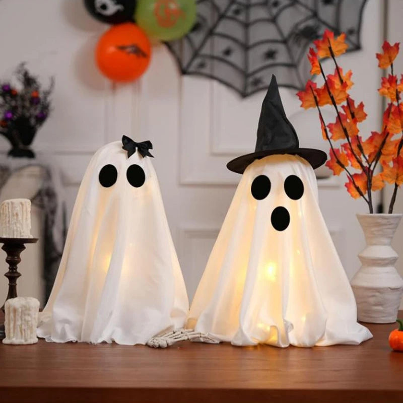 Halloween Ghost Figurine Indoor Spooky Decoration Tabletop Ornament Yard Festival Party Prop Haunted House Atmosphere Supplies