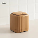 Cubo de basura de escritorio con tapa interior/exterior, doble barril, organizador de basura, caja de almacenamiento de escritorio de oficina para dormitorio, plástico duradero