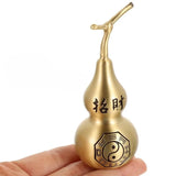 Gourd Craft Shui Feng Decor Statue Chinese Ornament Wealth Figurine Hu Lu Fengshui Desktop Lucky Sculpture