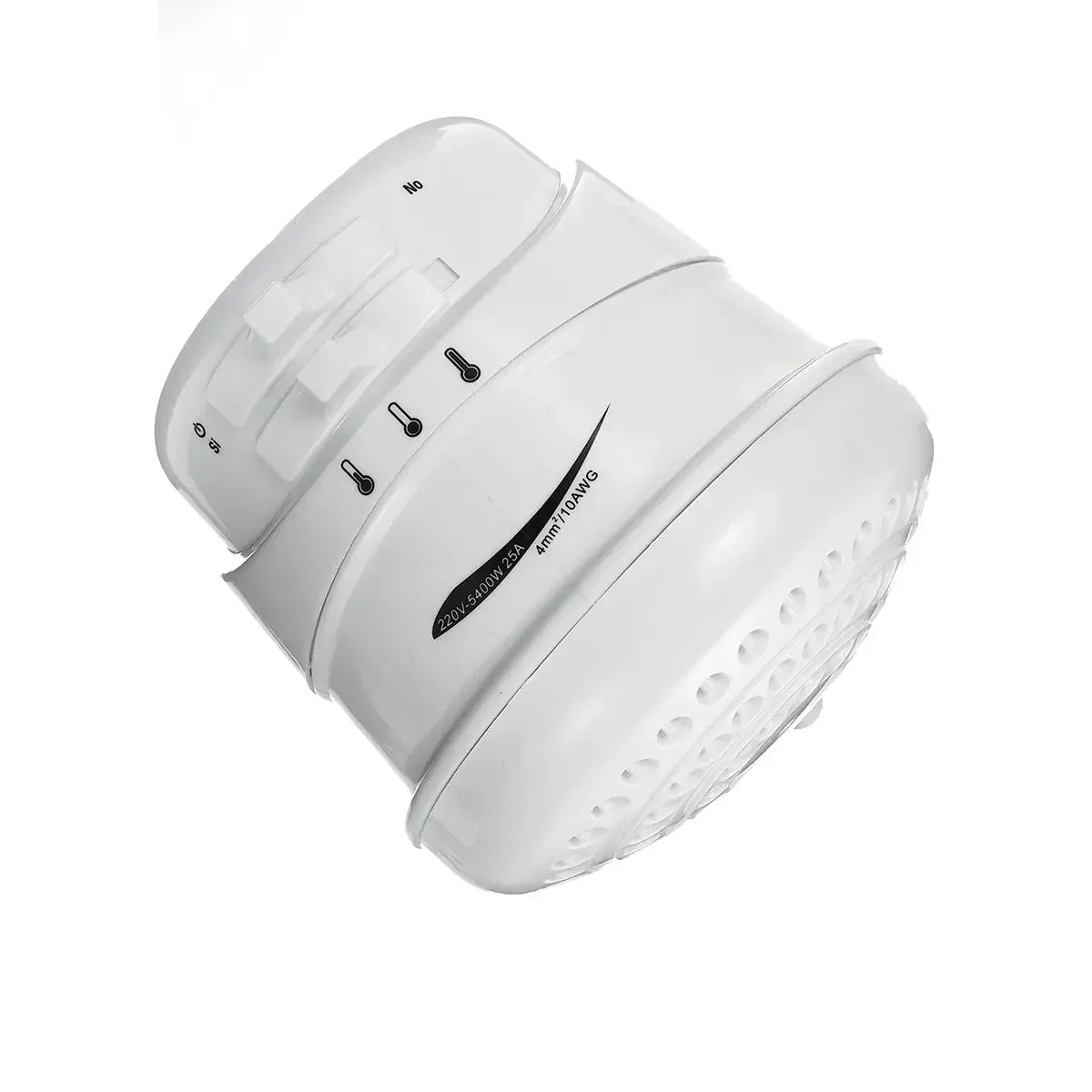 Ducha eléctrica de 2 m, 5400 W, calentador de agua instantáneo sin tanque, 3 temperaturas ajustables, portátil, 110 V/220 V
