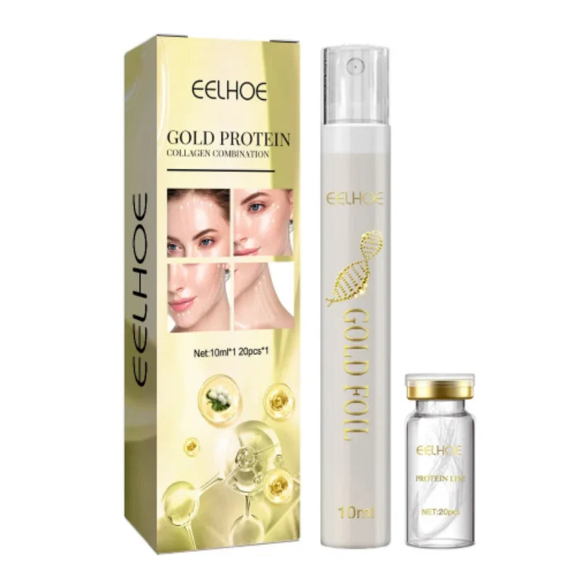 Hilo de colágeno, lifting instantáneo, eliminador de arrugas, suero de proteína soluble, relleno facial absorbible, cuidado de la piel antienvejecimiento. Nuevo.