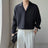 Apricot Black White Shirt Men Fashion Social Mens Dress Shirt Korean Loose Casual Long-sleeved Shirts Mens Formal Shirt M-3XL - Lootquake